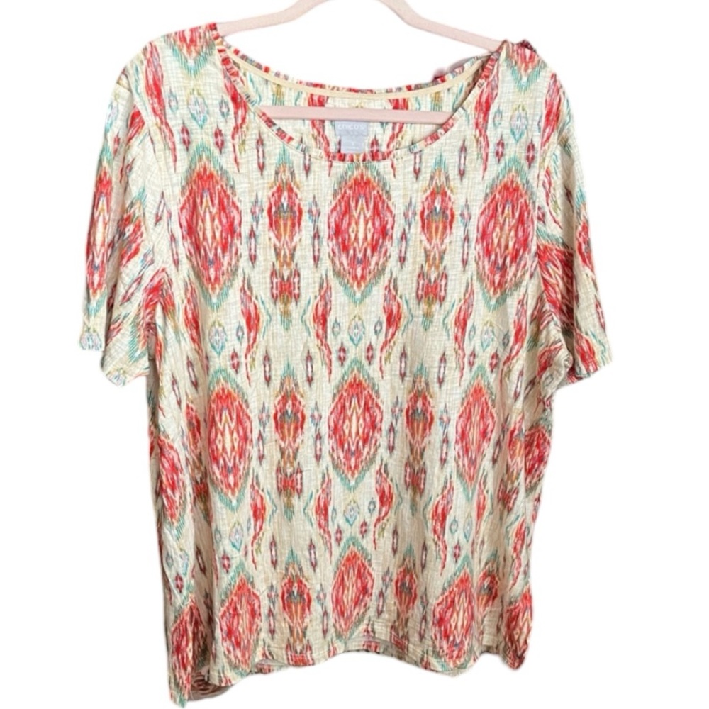 Chico's button back blouse size 3